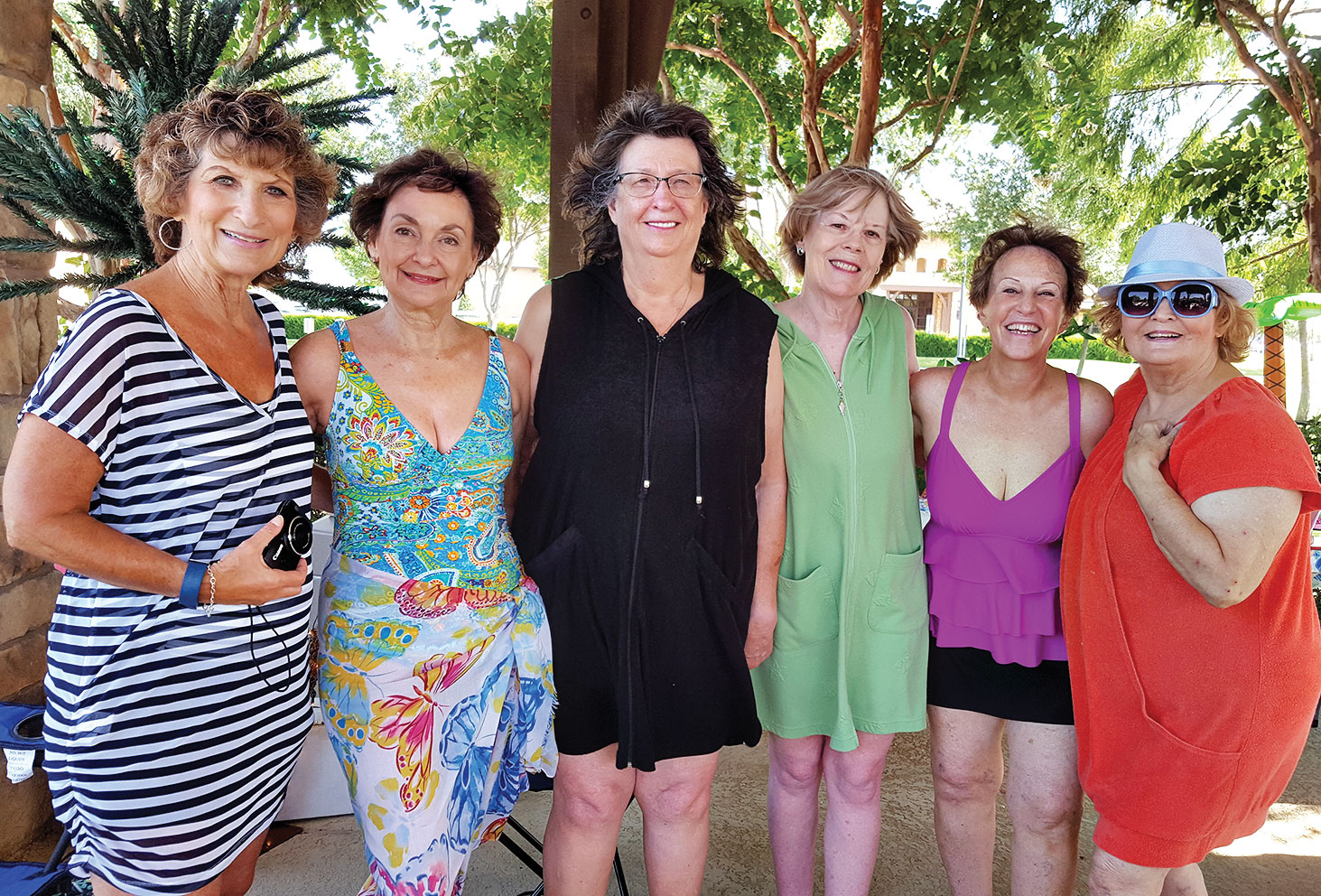 Left to right: Phyllis Ayers, Peggy Crandell, Tawana Arnett, Rosemary Weinstein, Carol Solow and Betty Gardner