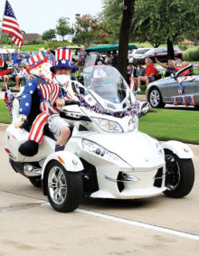 Riders at the 4th of July parade