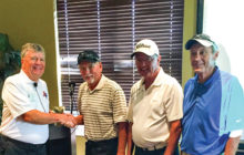 Left to right: Mike Hoernemann, Doyle Hicks, Roger Wells and Jim Downer