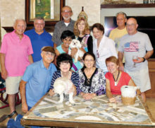 Front row: Angel Bone; second row: Nancy Toppan, Kathy Heberlein and Melodye Rogers; third row: Pete Toppan, Vickie and Nizhoni Bone, Joyce Frey, Millie and Mike Aramanda; fourth row: Jere Bone, Ed Heberlein, Bill Frey and Bobby Rogers