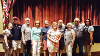 Third Place Team, Tip of the Tongue: Sponsor-Shelby, Dave Parker, Les and Vernell Ross, Stan Brien, Susan Parker, Allen Goodrich, Betty and Klaus Dannenberg, Sponsor-Kasey