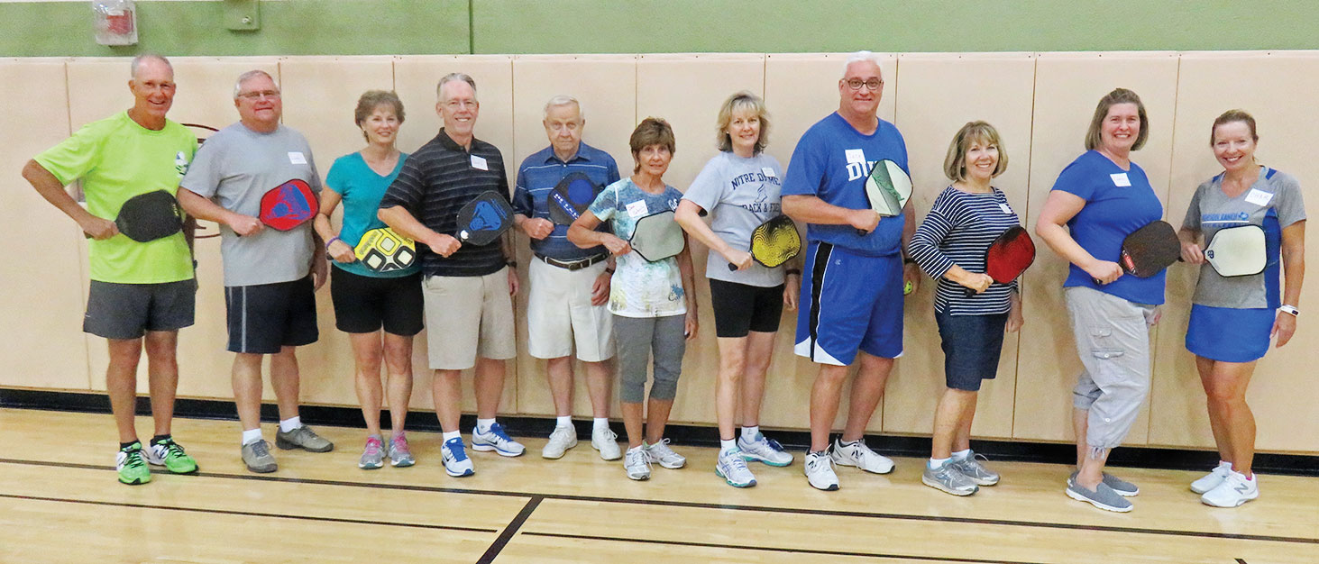 Members of the August Robson Ranch Pickleball Club Academy