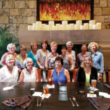 The RR Ladies 55+, 7.0 tennis team was named the winner of the 2016 Fort Worth City League. Left to right, front row: Sandy Thompson, Linda Grandfield, Renee Kowalski, Sandy Owens; second row: Joyce Kain, Nancy Bishoff, Sue Ehinger, Sandy DeVincenzo, Catherine Bass, Marti Harnly, Elaine Barrett, Patrice Forsyth and Paula Hemingway