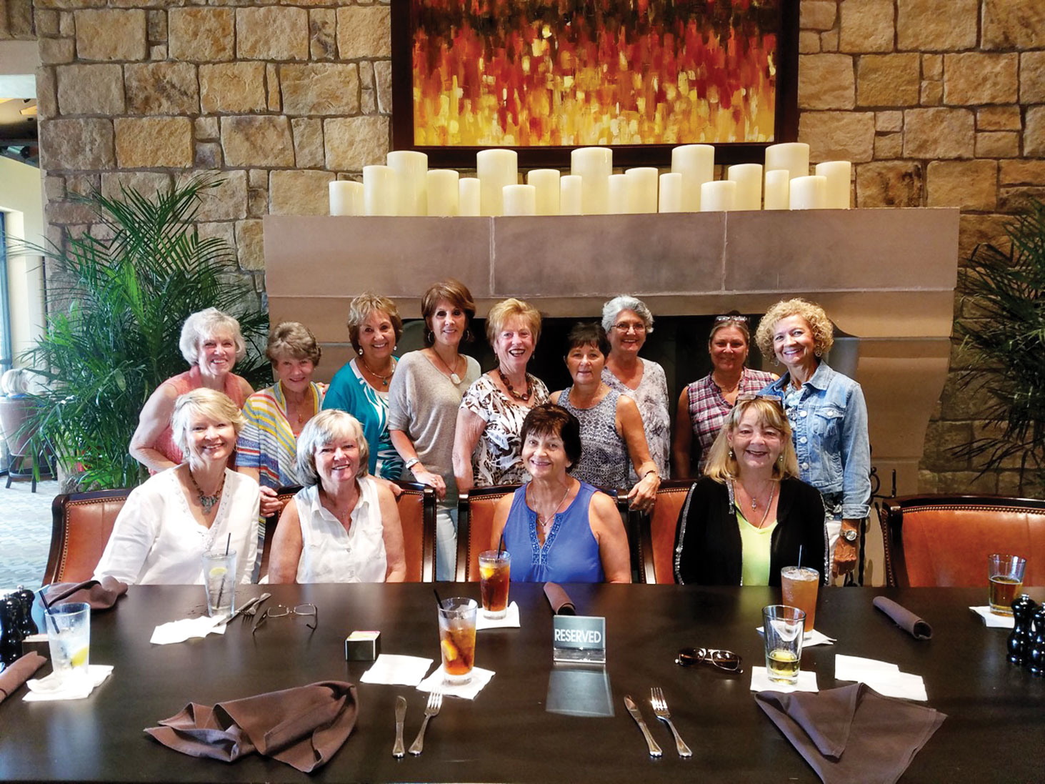 The RR Ladies 55+, 7.0 tennis team was named the winner of the 2016 Fort Worth City League. Left to right, front row: Sandy Thompson, Linda Grandfield, Renee Kowalski, Sandy Owens; second row: Joyce Kain, Nancy Bishoff, Sue Ehinger, Sandy DeVincenzo, Catherine Bass, Marti Harnly, Elaine Barrett, Patrice Forsyth and Paula Hemingway
