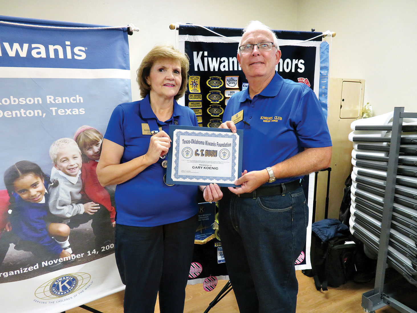 Gary Koenig awarded Kiwanian of the Year