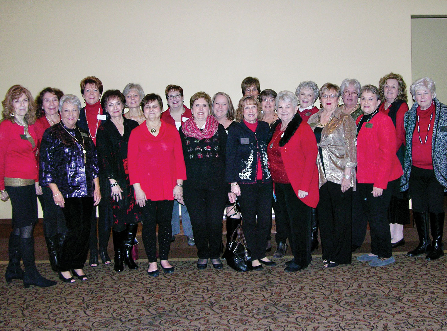 The 2017 Robson Ranch Women’s Club Executive Board and Committee Chairs, left to right, front row: Darla Mahan, past president; Peggy Crandell, special projects; Peggy Backes, secretary; BJ Watson, welcome; Laurie Wiginton, ways and means Co-Chair; Bert Zeitlin, website; Jan Utzman, community relations; Sharon Foy, 2017 president; Ruby Wilson, Hospitality; Joyce Ambre, vice president, Membership; Joan Krause, Luncheon Coordinator; back row: Joyce Frey, Programs; Judy Ondina, Service; Mary Ann Carroll, sunshine; Consie Javor, parliamentarian; Gayle Coe, publicity; Bobbi Hardt, ways and means co-chair; Carol Cooley, treasurer; Connie Wells, programs assistant; Mary Ornberg, 2018 president elect. Vicki Baker, historian, is not shown.
