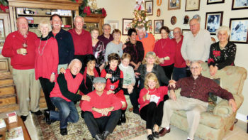 Left to right, back row: Frank Deardorff, Beverlee Deardorf, David Parker, Jim Fox, Eileen Whittaker, Charlie Snowden, Cherie Snowden, Rupa Mathur, Alfred Van Good, Millie Aramanda, Mike Aramanda, CT Robertson, Bernadette Fideli; middle row: Jere Bone, Vickie Bone, Nancy Toppan, Brenda McKenzie, Susan Parker; front row: Pete Toppan, Kathy Perry, Bill Fideli