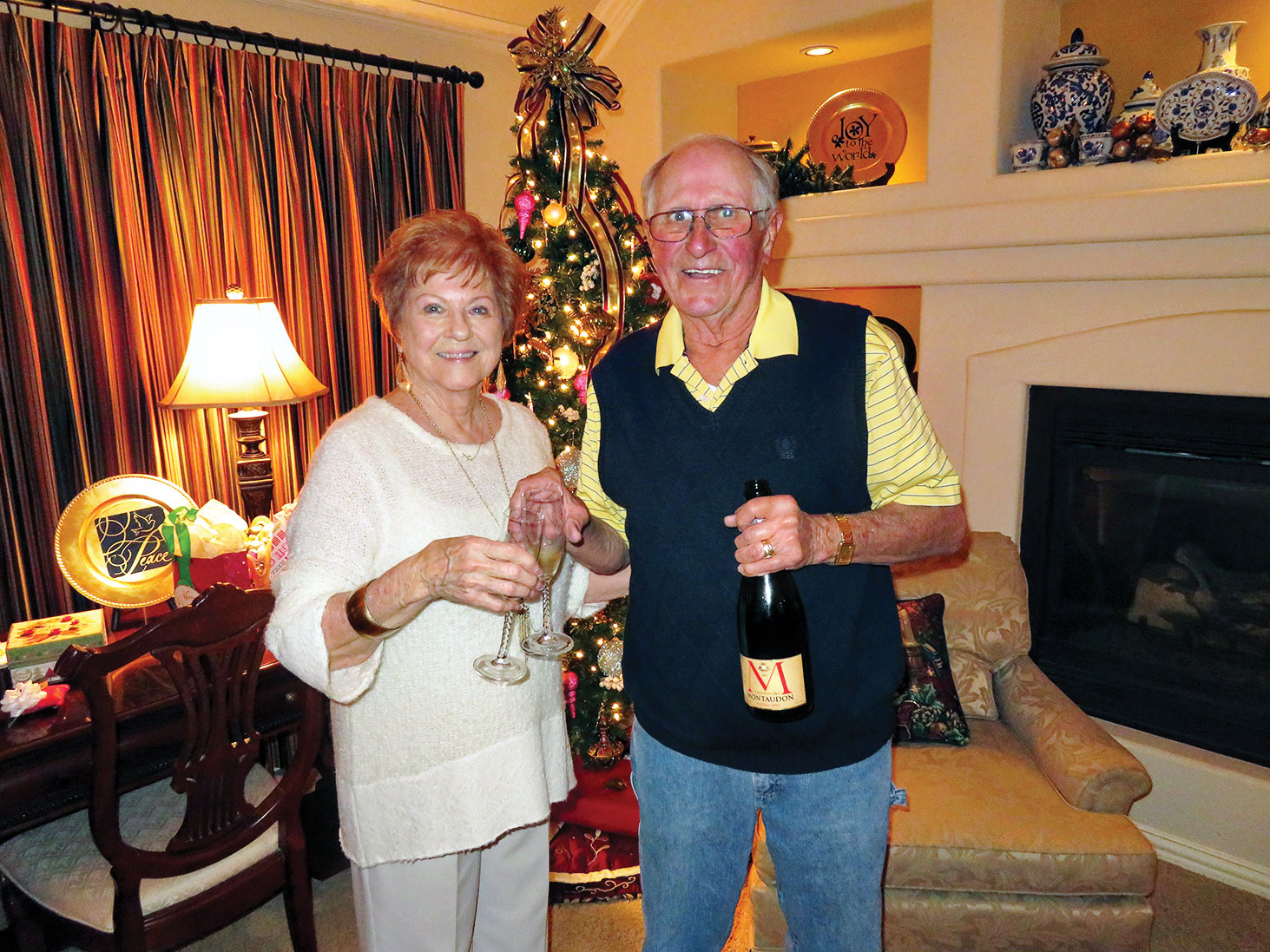 Celebrating the holiday season with hosts Mary Ann and Wayne Ballard