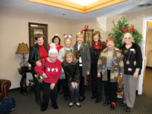 Rockin’ Red Ranchers sang Christmas Carols and baked cookies for the residents of Denton Rehab and Nursing Center.