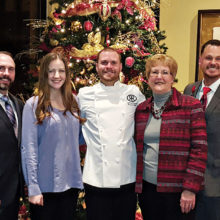 Jeremy Trietsch, Wildhorse Grill Manager; Whitney D’Pulos, Banquet Sales Manager; Aubrey Daniels, Chef; Althea Parent, Activities Coordinator; and Rhett Hubbard, Director of Food & Beverage
