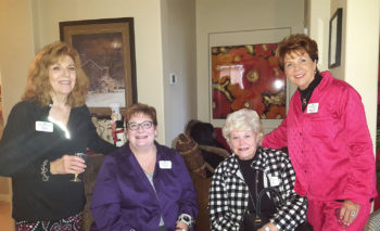 Rockin’ Red Ranchers Joyce Frey, Gayle Coe, Joan Krause and Mary Ann Carroll enjoy the festivities.