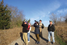 Clear Creek Heritage Nature Center attendees Bill Diehnelt, Doug and Judy Smith and Pat and Geri Powers