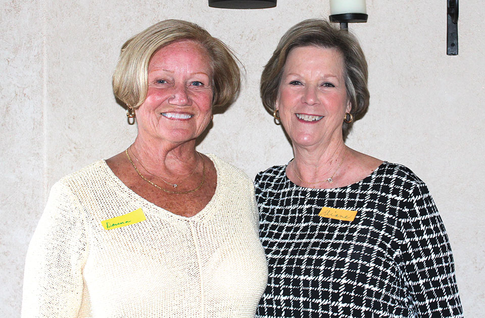 Diane Bent, president, on the right and Donna Phillips, vice-president of the RRWGA