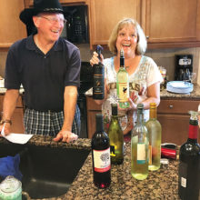 Randy and Debbie Johnston keep the wines close to their Texas home.