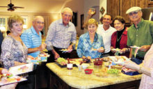 Left to right: Eileen Whittaker, Mike Aramanda, Jim Fox, Cherie Snowden, Luis Montano, Millie Aramanda and Pete Toppan