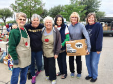 Left to right: Gayle England, Susan Hebert, Marti Conley, Sue Cousin, Rhonda Kraemer and Helen Adamson