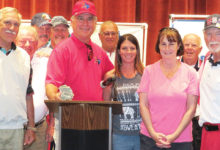 Left to right: Sam Goodrich, Jenny and Cindy Baker, Doyle Hicks