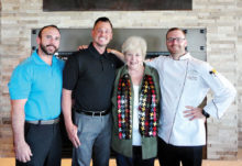Jeremy, Rhett, Joan and Chef Aubrey at the Grill