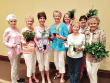 Members took advantage of the “plant exchange.”