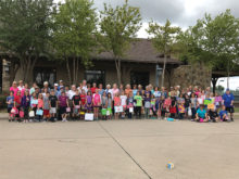 The Robson Ranch “pal” volunteers with their fourth graders