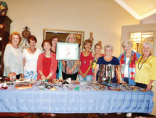 Ladies anticipating their choices at Peggy’s Poppy Petals Boutique