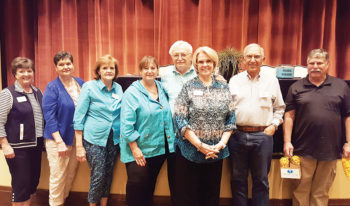 Second place team, Divas and Dudes: Olive Morton, Peggy Bower, Barbara, Margot, Dick Leurig, Bob and Dianne Edmondson, Mike Bower