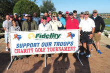 Active duty military golfers