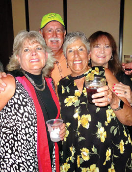 Left to right: Susan and Dave Parker, Susan Hebert and Margo Leurig