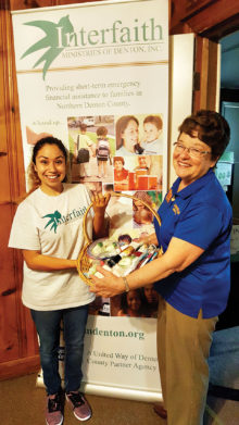 Kiwanis Club collects personal care products for Interfaith Ministries.