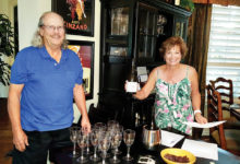 Bill and Theresa Peoples toast “kia ora,” be well and healthy!