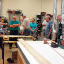 Tour the woodshop in July