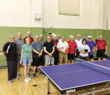 The Ping Pong Club is actively admiring and playing on the new “Blue” tables.