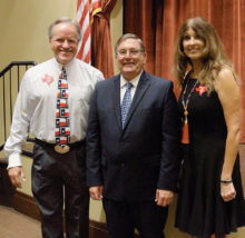 Club president Russ Bafford and his wife Rebecca are pictured with Congressman Burgess; photo courtesy of Dick Remski