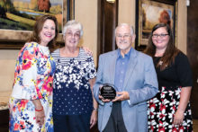 Left to right: DASF Vice Chairman Kimberly Truax, Shirley Watson, Dr. Jerry Watson and DASF Office Manager Kiara Helgesen