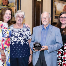 Left to right: DASF Vice Chairman Kimberly Truax, Shirley Watson, Dr. Jerry Watson and DASF Office Manager Kiara Helgesen