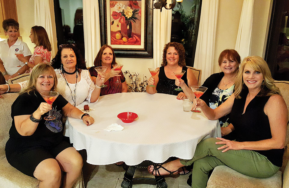 Some of the lady Rockers in the Rock and Roll Martini Group