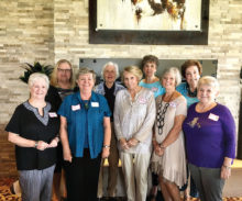 Chi Omega ladies gathered to reminisce.