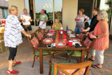 The Corks and Caps group met for Oktoberfest.