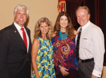 Left to right: Representative Lynn Stucky and his wife Lori; Republican Club President Russ Bafford and his wife Rebecca