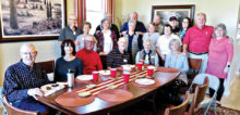 The Sigma Chi October lunch included their sweethearts.