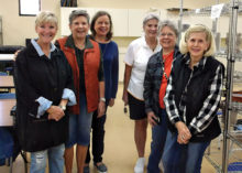 Field trip, left to right: Nancie Garre, Jackie Graham, Tracy Olson, Barb Bennet, Carolyn Detjen, Pat Bender