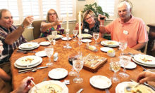 Stan and Joyce Brein and Harold and Sue Codianne; hosts were George and Eileen Boryan