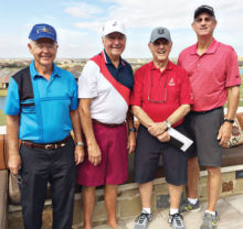 Gregor Smith, Secretary; Tom Prohaska, President; Norm Leggett, Treasurer; Ron Schwertner, Vice President