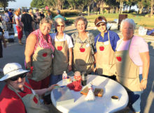 Left to right: Grace Ann Gallagher, Barbara Thornton, Gayle England, Darla Chupp, Helen Hayes and Marti Conley.