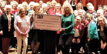 In 2018 we presented the Diabetes Foundation at Presbyterian Hospital with a check for $8000.