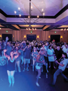 Mosh pit at the Double Vision concert