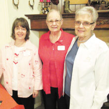 Team members Peggy Zilinsky, Jois Ross, and Ruth Klein; photo by Nancy Thomas.