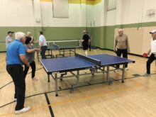 Robson Ranch Table Tennis Club’s members enjoy playing in 72°F.