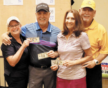 First place winners: Cindy and Rick Sterling, Gale and Doyle Hicks