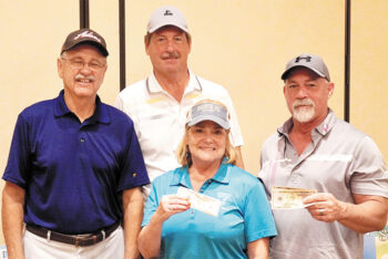 Second place winners: Larry Dougherty, Wayne Beeler, Alan Smith, and Patty Scott